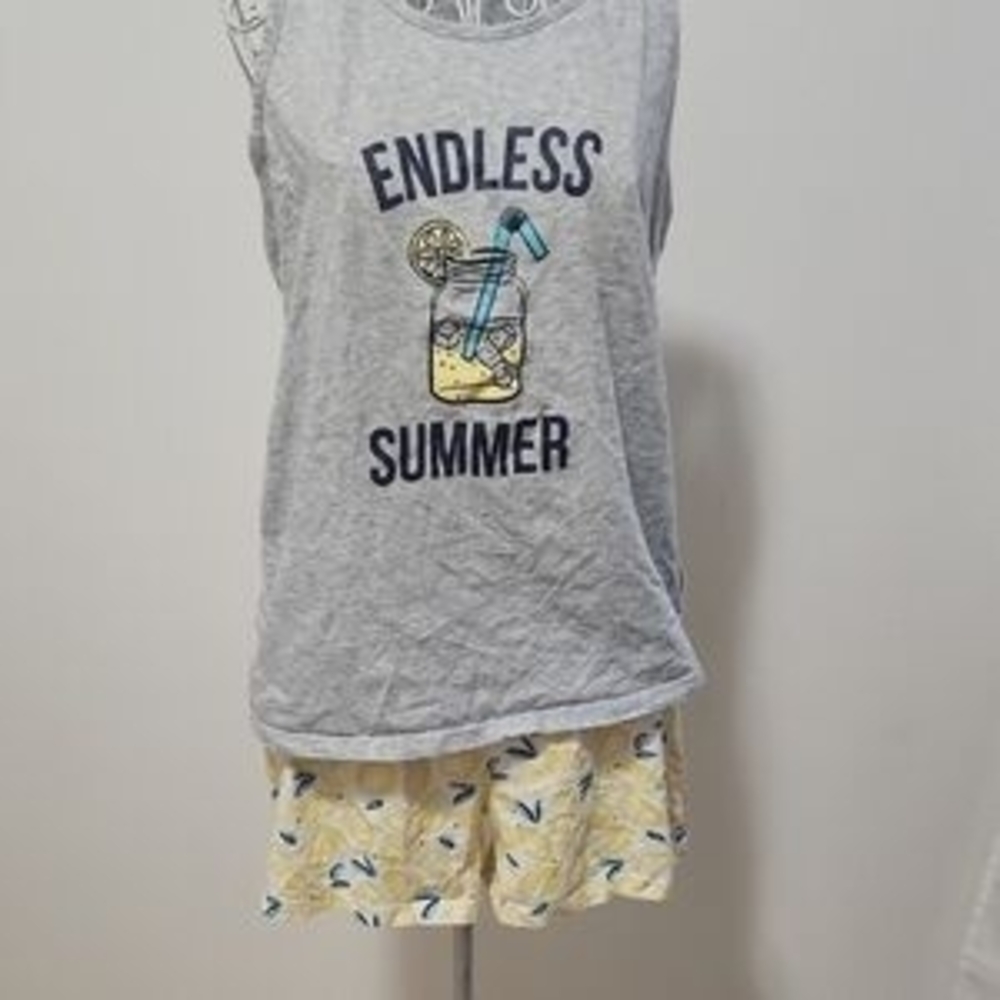 Lemon Print Pajama Set - Picture 2 of 5